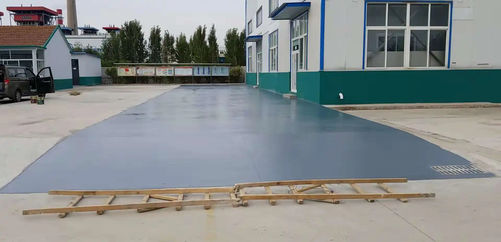 延安车间厂房地坪漆修补翻新